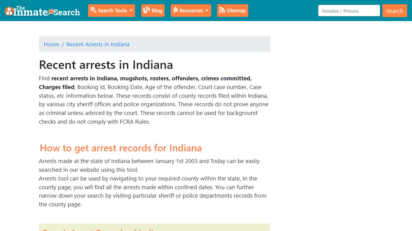 Recent Arrests in Indiana | Mugshots, Rosters, Inmates, Crimes